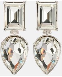 McQueen - Cocktail Crystal-Embellished Earrings - Lyst