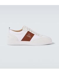 Christian Louboutin - Sneakers Retero Aus Canvas Mit Leder - Lyst