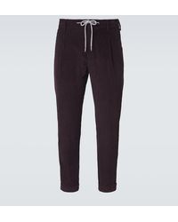 Eleventy - Cotton And Cashmere Corduroy Slim Pants - Lyst