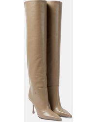 Jimmy Choo - Cycas 95 Leather Over-the-knee Boots - Lyst