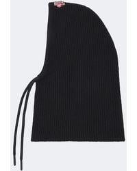 Moncler - Logo Ribbed-Knit Wool And Cashmere Balaclava - Lyst