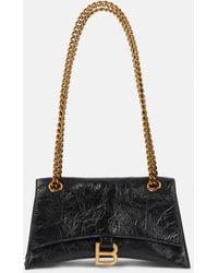 Balenciaga - Crush Chain Leather Shoulder Bag - Lyst