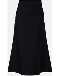 Dorothee Schumacher - Sharp Ambition Wool-Blend Midi Skirt - Lyst
