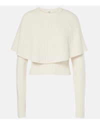 Chloé - Caped Wool And Cashmere Top - Lyst