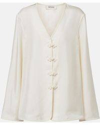 Rohe - Blouse En Soie - Lyst