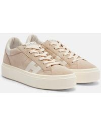 Hogan - H705 Allacciato H Suede Platform Sneakers - Lyst