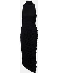 Jacquemus - Piazza Gathered Jersey Midi Dress - Lyst