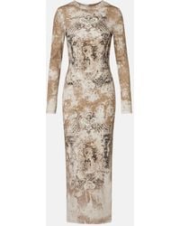 Jean Paul Gaultier - Medaillon Cotton-Blend Jersey Midi Dress - Lyst