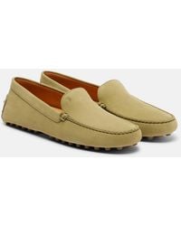 Tod's - Gommino Suede Driving Shoes - Lyst