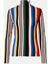 Loewe - Striped Half-Zip Sweater - Lyst
