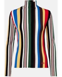 Loewe - Jersey A Rayas Con Cremallera Parcial - Lyst