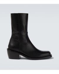 Dries Van Noten - Leather Ankle Boots - Lyst