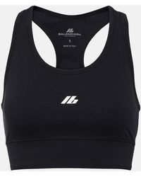 Balenciaga - Top Sportivo Con Logo - Lyst
