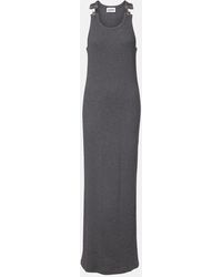 Jean Paul Gaultier - Maxikleid Aus Baumwoll-Jersey - Lyst