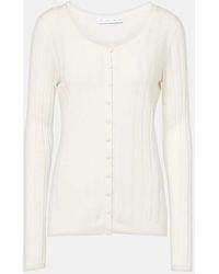 Proenza Schouler - Label Hattie Ribbed-Knit Cardigan - Lyst