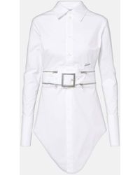 Jean Paul Gaultier - Vestido Camisero En Mezcla De Algodon - Lyst