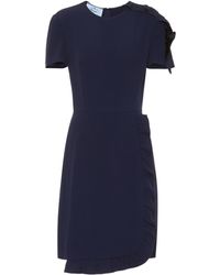 Prada Minikleid aus Crêpe - Blau