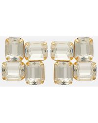 Jennifer Behr - Piccolo Crystal-Embellished-Plated Earrings - Lyst