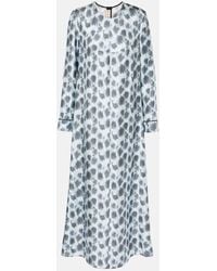 Marni - Printed Silk Maxi Dress - Lyst