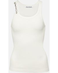 Acne Studios - Chain-Detail Cotton Jersey Tank Top - Lyst