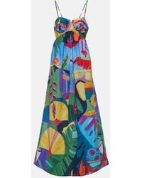 FARM Rio - Tropical Scenario Sleeveless Maxi Dress - Lyst