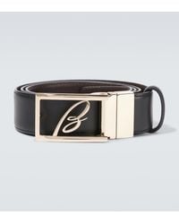 Brioni - Cinturon De Piel Con Logo - Lyst