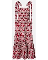 Erdem - Floral Cotton-Blend Lace Midi Dress - Lyst