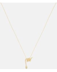 Ileana Makri - Convolute Snake 18kt Gold Necklace With Gemstones - Lyst