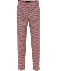 Etro Hose aus Jacquard - Rot