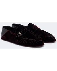 Saint Laurent - Le Loafer Velvet Penny Loafers - Lyst