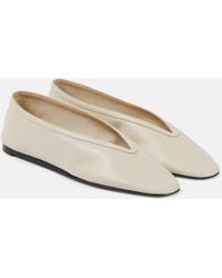 Le Monde Beryl - Luna Leather Slippers - Lyst