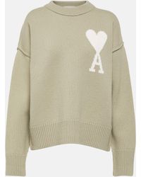 Ami Paris - Ami De Coeur Wool Sweater - Lyst
