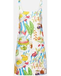 FARM Rio - Printed Linen Minidress - Lyst