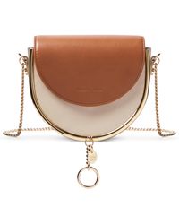 See By Chloé Paige Mini Leather Shoulder Bag in Black | Lyst
