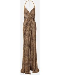 Roberto Cavalli - Embellished Open-Back Gown - Lyst