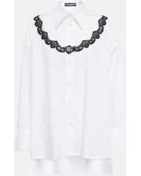 Dolce & Gabbana Hemd aus Popeline - Weiß