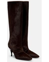 Herbert Levine - Silhouette Suede Knee-High Boots - Lyst