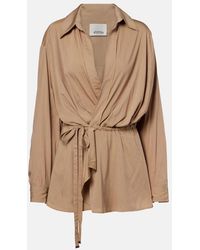 Isabel Marant - Keren Gathered Wrap Top - Lyst