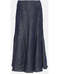 Gabriela Hearst - Linen Maxi Skrit - Lyst