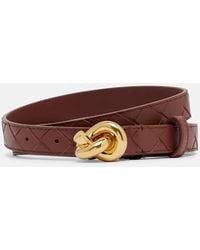 Bottega Veneta - Cinturon Knot De Piel Intrecciato - Lyst