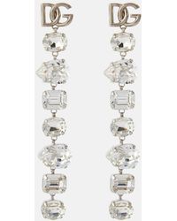 Dolce & Gabbana - Dg Crystal-embellished Earrings - Lyst
