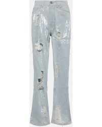 Palm Angels - Straight Jeans mit Pailletten - Lyst