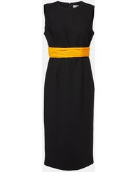 Carolina Herrera - Wool Cocktail Dress - Lyst