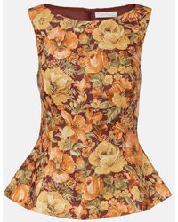 Faithfull the Brand - Ana Floral Linen Top - Lyst