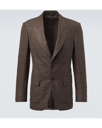 Tom Ford - Blazer Shelton Aus Wolle, Seide Und Leinen - Lyst