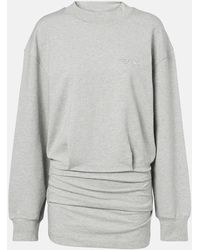 The Attico - Cotton-Blend Jersey Sweatshirt Dress - Lyst