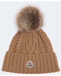 Moncler - Logo Cable-Knit Wool And Cashmere Beanie - Lyst