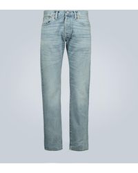 RRL Slim-Fit Jeans aus Selvedge Denim - Blau
