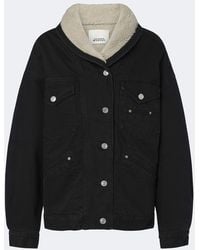 Isabel Marant - Pimia Fleece-Trimmed Denim Jacket - Lyst
