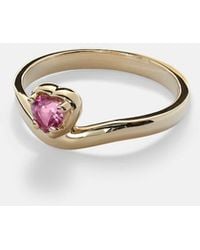 STONE AND STRAND - Ring Sweetheart Bonbon Merge Aus 10Kt Gelbgold Mit Turmalin - Lyst